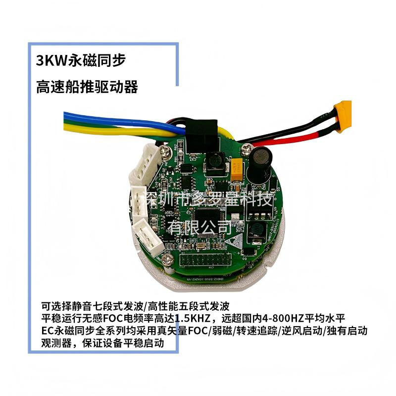 3KW永磁同步高速船推驅動器